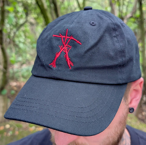 Burkittsville embroidered cap BLACK
