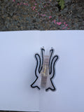 Ghost Cat hair claw clip