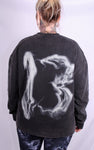 Thirteen acid wash sweater