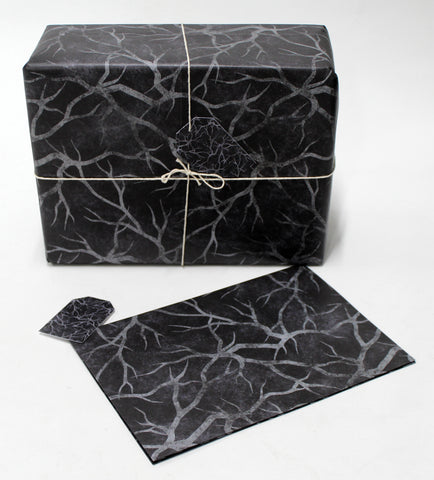 Spooky forest gift wrap