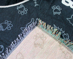 Ghost Cat tapestry blanket